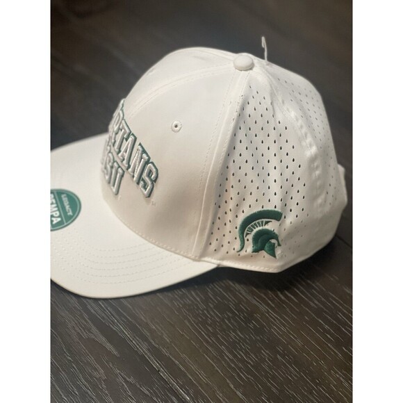 MICHIGAN STATE SPARTANS Legacy Rempa Pro Adjustable Hat White NEW Sports NCAA - Picture 3 of 7